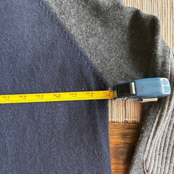 THE KEPT | Men's Colorblock Cashmere Sweater Size Small - Picture 6 of 7